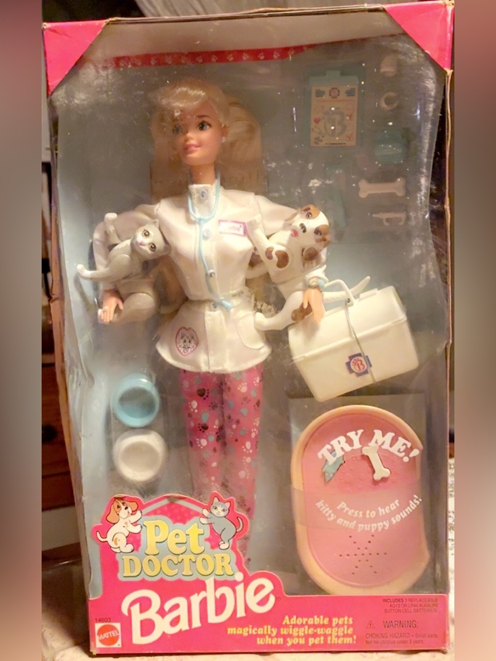 Vintage 1996 Pet Doctor Barbie Doll NIB Sealed Mattel Veterinarian 14603